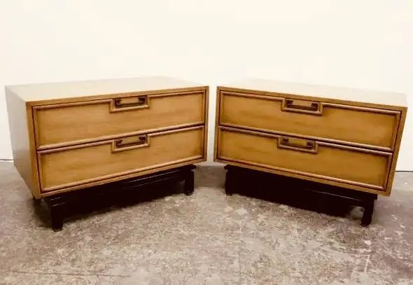 Oversized mid century side tables/night stands American Martinsville