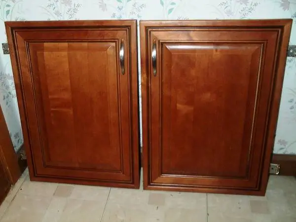 2 DOORS for Wood Cabinet Kitchen Bathroom Entertainment Center Privacy