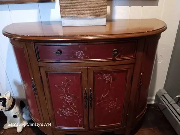 Entryway,Accent,Side Half-Moon Wood Table