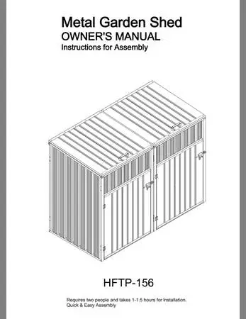 Heavy Duty Metal Garden Shed