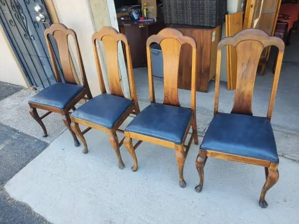 4 vintage dining chairs