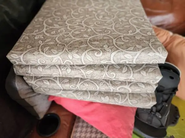 4 Outdoor patio chair cushions