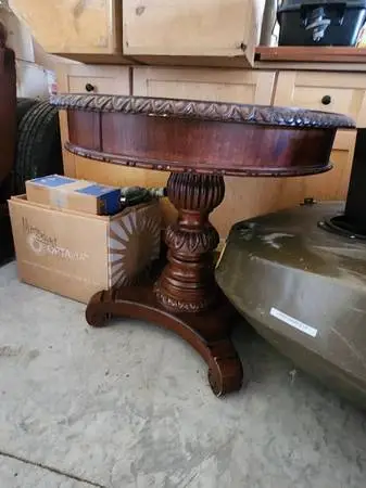Large top quality wooden end table