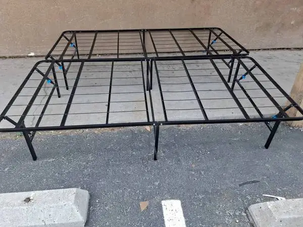Folding King platform bed bed frame