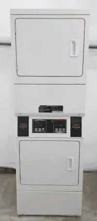 Newer Speed Queen double dryer stacked gas unit! PAY WITH PHONE APP!