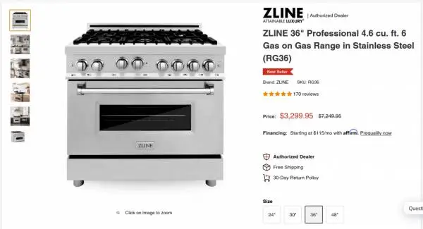 👑🦁 NEW Heavy Duty 36 Professional Style Gas Range Oven Stove