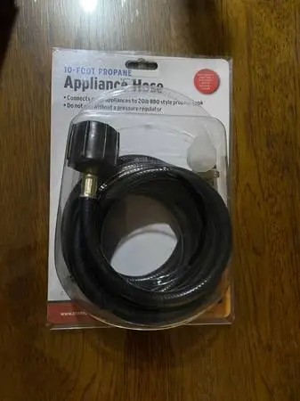 NEW PROPANE APPLIANCE HOSE ADAPTER 10’  TANK STOVE GRILL
