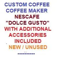 Nescafe Dolce Gusto Coffee Maker; with accessories - New / Unused