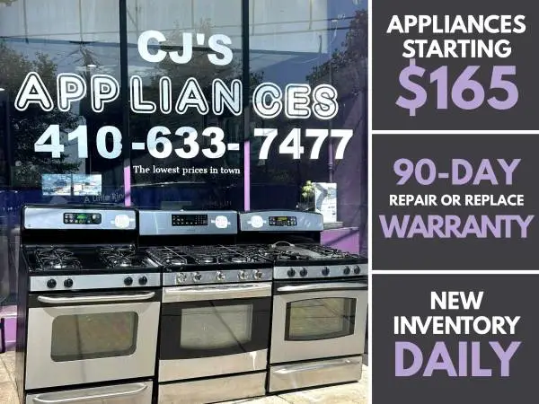 Refrigerators • Ranges • Washers • Dryers • & MORE • 90 Day Warranty