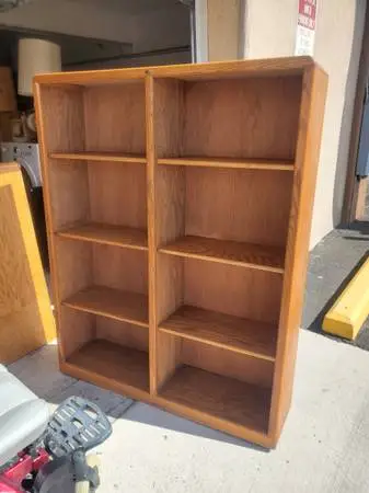 Short wide bookshelf