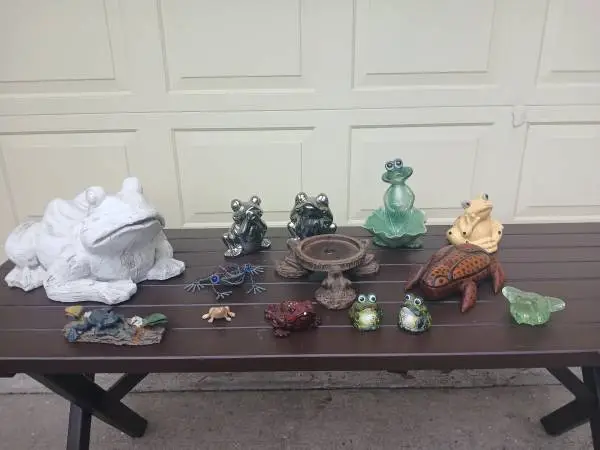 BEAUTIFUL FROG STATUES, ALL SIZES, INDIVIDUALLY PRICED