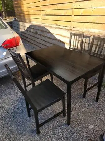 IKEA TÄRENDÖ Table and/or 4/6 STEFAN Chairs Black-Brown Dining Set