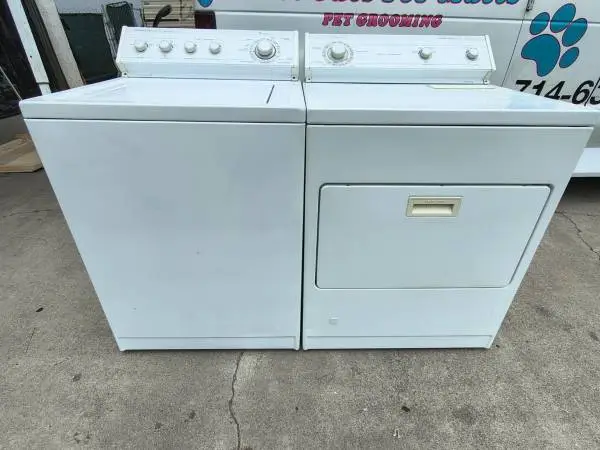 washer and gas dryer