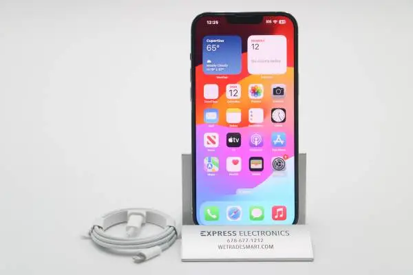 EXCELLENT Apple iPhone 13 Pro Max 128GB Silver *100% BH* UNLOCKED