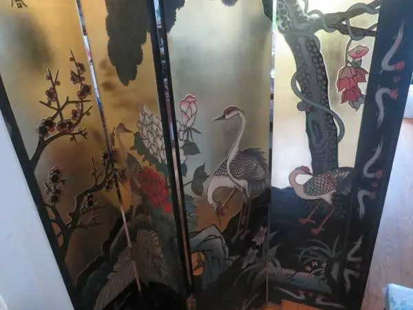 4 panel chinese room divider