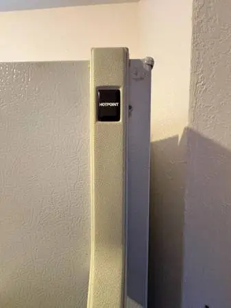 White Hotpoint full sized fridge