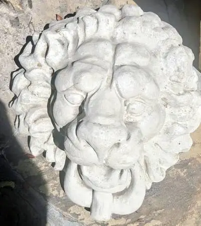 Stone Ornamental Vintage Lion Heads-4 Available