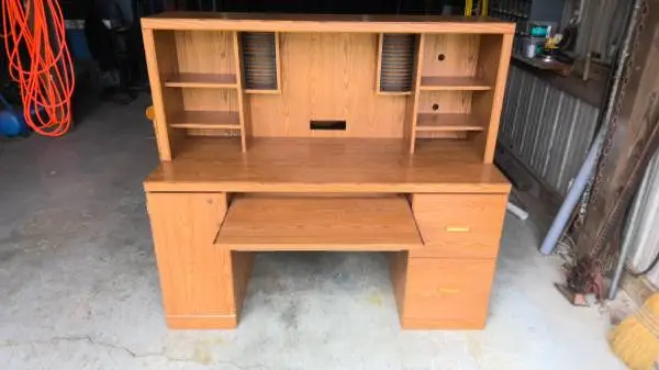 Desk, Table, Chair, Entertainment Center