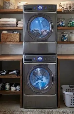 Kenmore Elite Stainless Steel Washer and Dryer Stackable or Side by Side