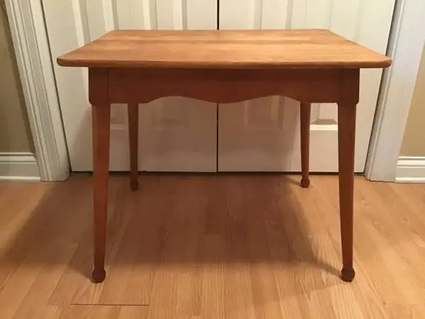 Mid century solid wood table