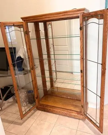 ( 61.5”H x 35”W x 14”D ) China Cabinet.