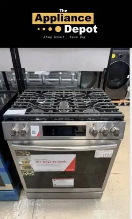 New Frigidaire Gas Slide-in Range