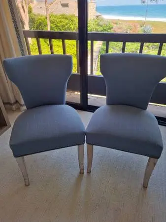 Beautiful Blue Chairs from Crate and Barrel