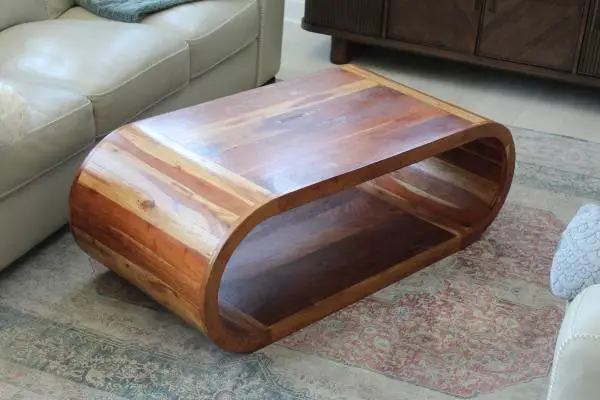 Model Home Solid Wood Infinity Coffee Table - Good Condition!!!