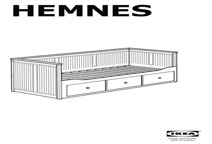 IKEA Hemnes Daybed With 3 Drawers/2 Mattresses, White