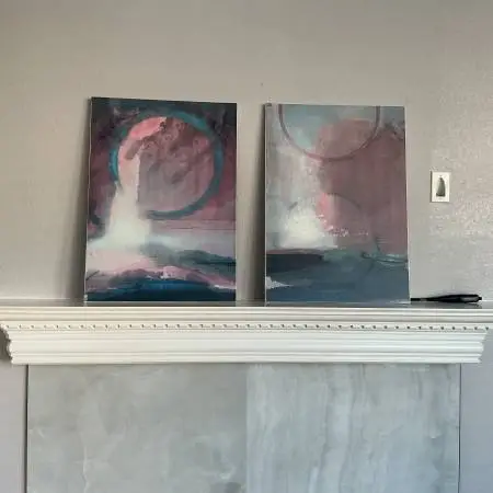 MOVING SALE: Pictures signed abstract