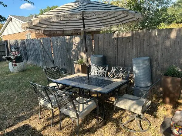 Style Selections Elliot Creek Rectangle Outdoor Patio Table 40-in W x 66.9-in L