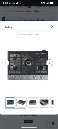 Samsung Premium Plus 5-Burner Gas Cooktop (Stainless Steel)