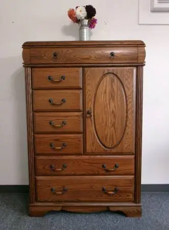 Blackhawk Tall Oak Dresser w/Hutch
