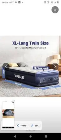 XL twin air mattress
