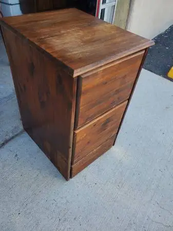 Solid wood night stand