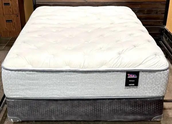 Full Size Therapedic Wesleyan Plush Cashmere Top Mattress Box Spring