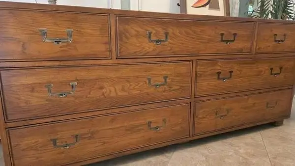►Mid Century Modern Campaign Dresser Artifacts Collection Henredon