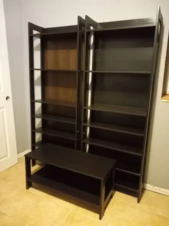 Small brown shelf