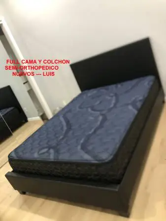 New Queen Bed with Mattress set  $360Cama Completa