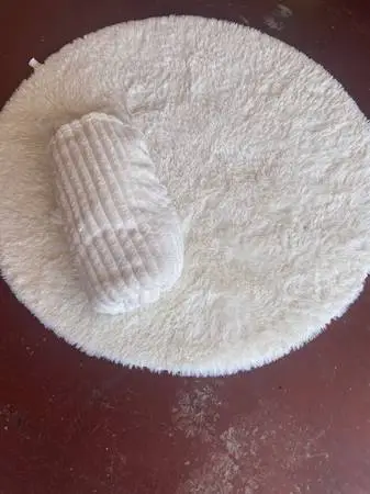 Round Rug blanket for living room Bed room furniture white kid adult