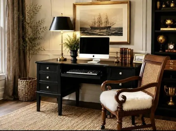 ASHLEY CARLYLE EXECUTIVE DESK – SOLID, HEAVY & BEAUTIFUL