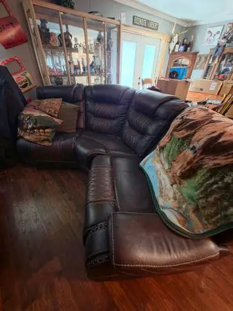 Eric Church Leather Sectional