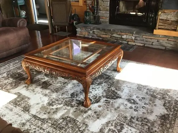Solid wood Coffee table with matching console