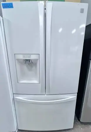 Kenmore Elite White French Door Refrigerator 30 Cu Ft Water Ice Full