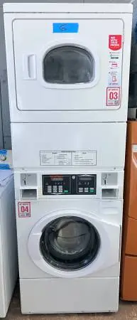 Speed Queen Commercial Coin Operated Washer Dryer 27 Inch White Drop