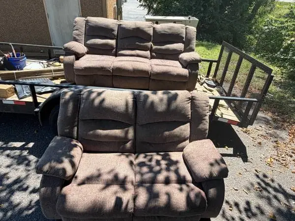 Reclining couch and loveseat (comfortable)