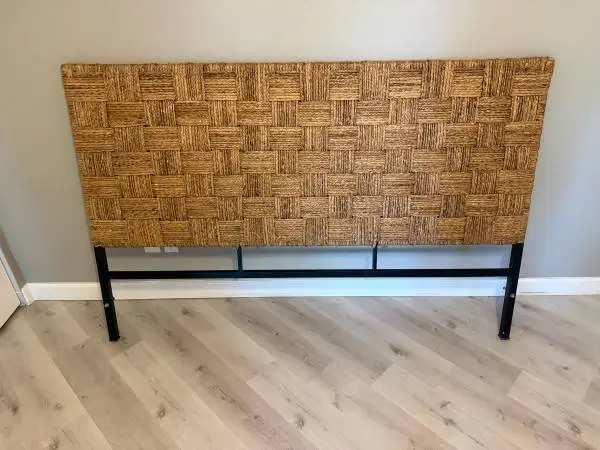 Rattan woven headboard - king