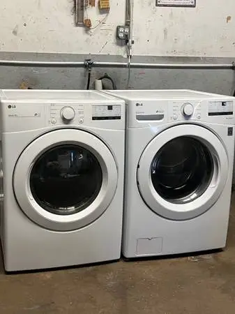 LG WASHER AND ELECTRIC DRYER