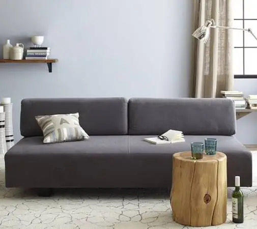 WEST ELM TILLARY SOFA CUSTOM GRAY MODULAR CONVERTIBLE SOFA