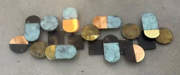 Wall Art Metal Sculputre Mid Century Modern McM West Elm Metal